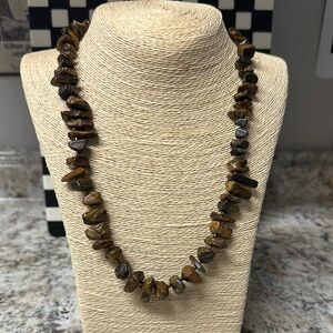 Tiger’s Eye Chip Stone Necklace